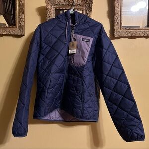 Patagonia Purple Quilted Bomber Jacket Large